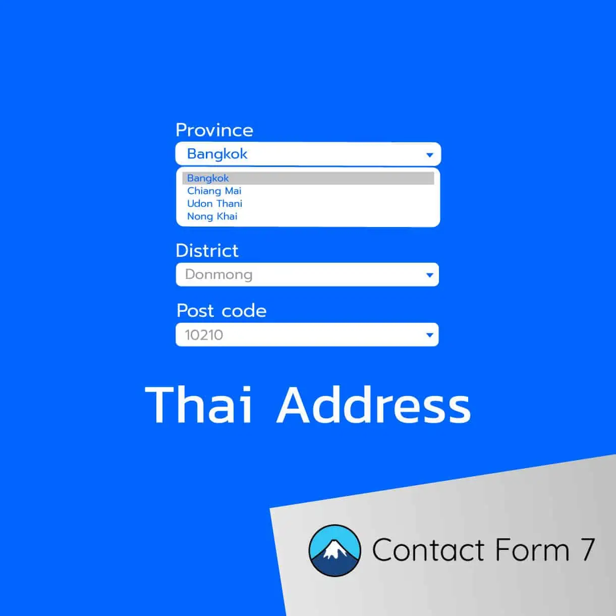Autocomplete ที่อยู่ ประเทศไทย Contact Form 7